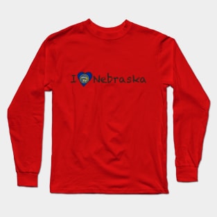 I Love Nebraska Long Sleeve T-Shirt